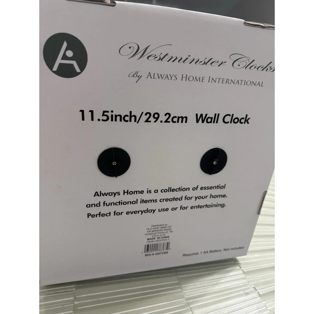 Westminster Wall Clock London Gray 11.5